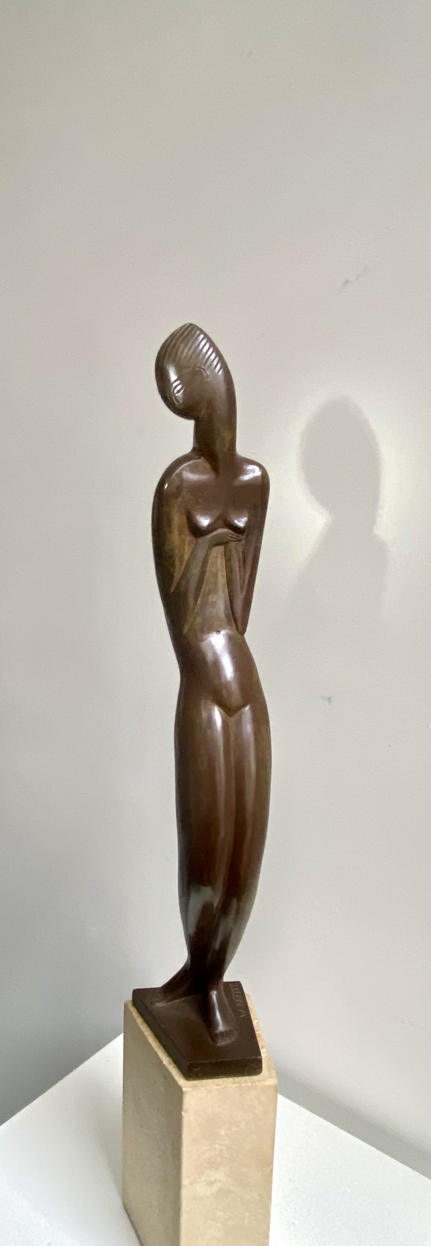 Willy Kreitz bronzen sculptuur Grace 1928 Willy Kreitz bronzen sculptuur Grace 1928