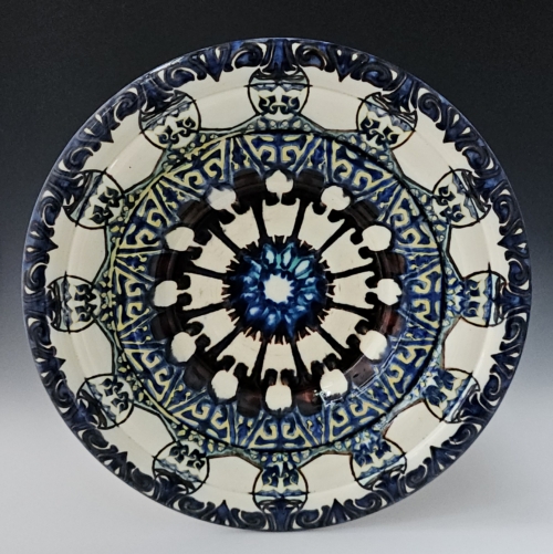 Rozenburg Den Haag aardewerk wandschotel Theodoor Colenbrander 1889